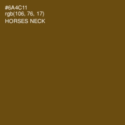 #6A4C11 - Horses Neck Color Image